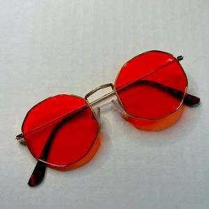 Retro Red Tint Sunglasses